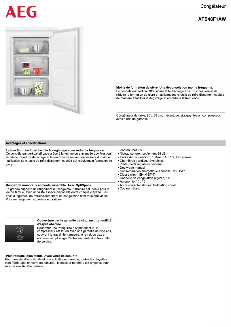 Imagen de la primera página del manual del dispositivo ATB48F1AW