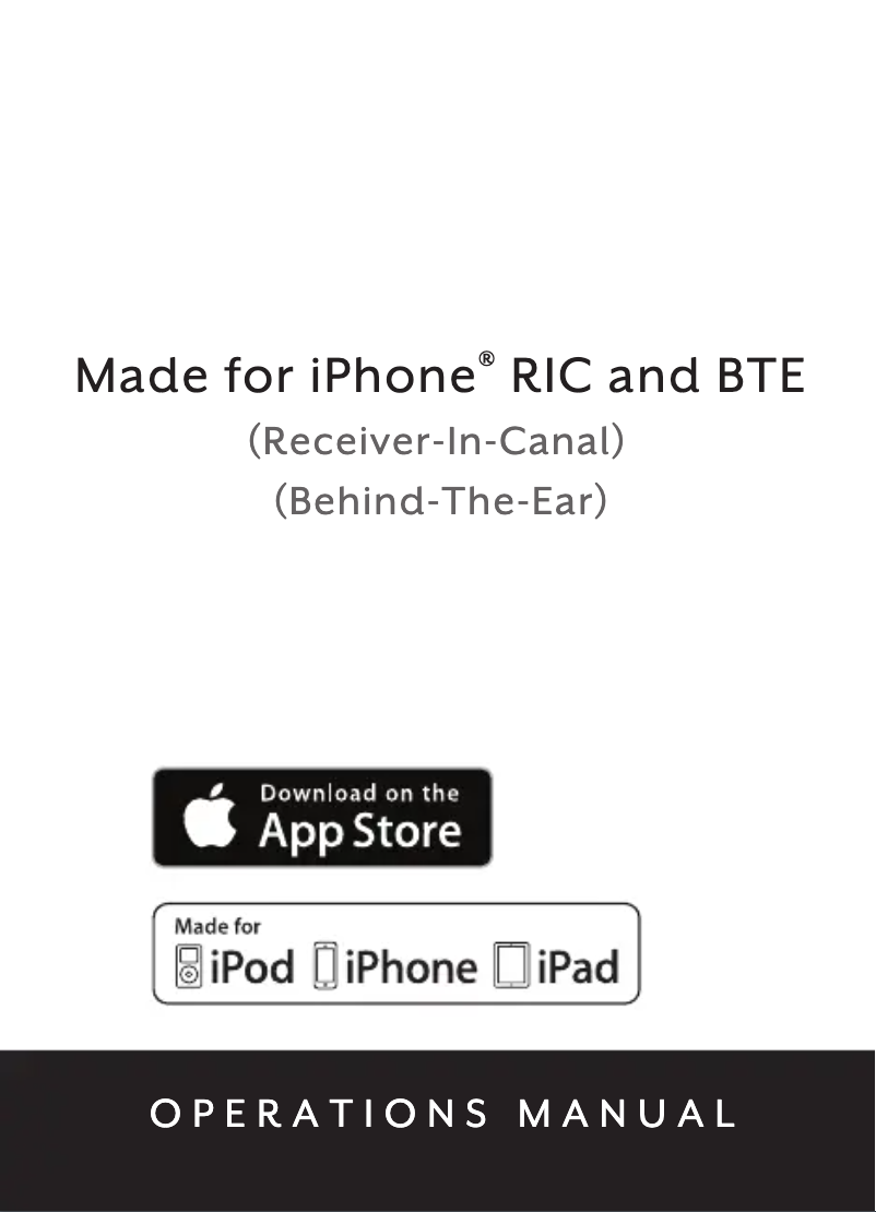 Página 1 del manual Manual de usuario Starkey Halo Made for iPhone BTE