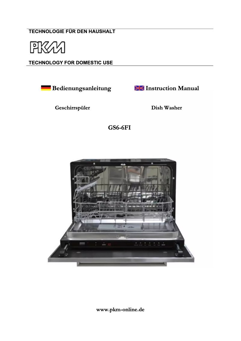 Página 1 del manual Manual de usuario PKM GS6-6FI