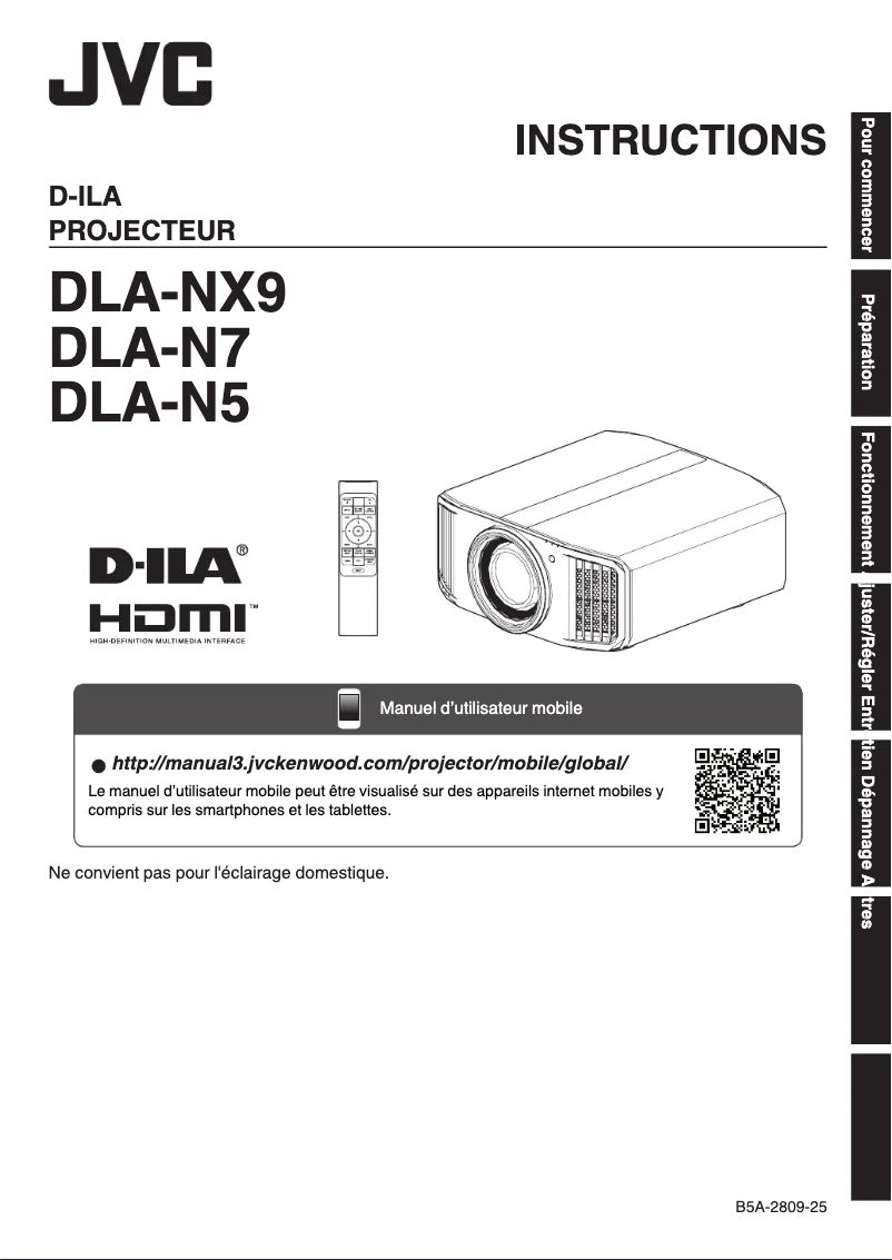 Imagen de la primera página del manual del dispositivo DLA-N7BE