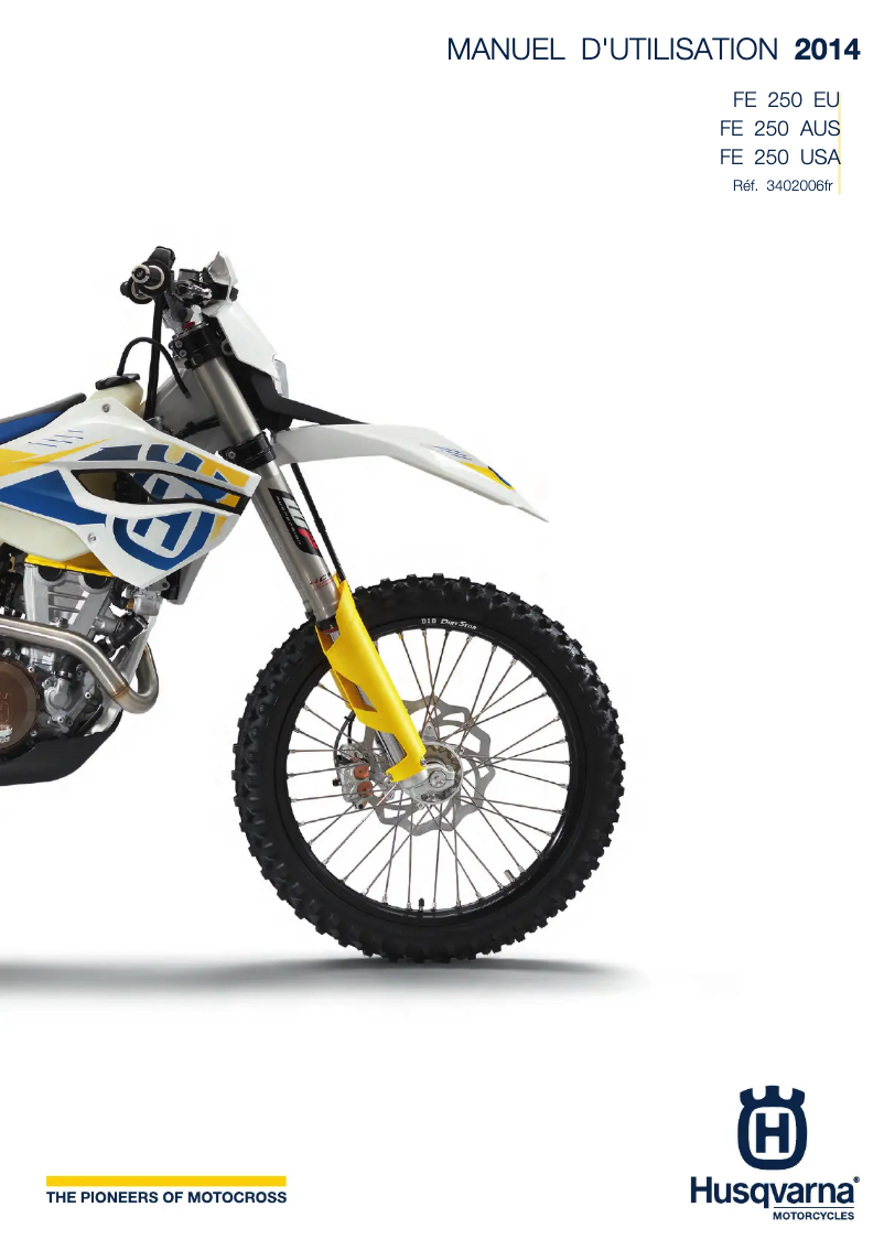 Página nº 1 - Manual de usuario Husqvarna FE 250 (2014)