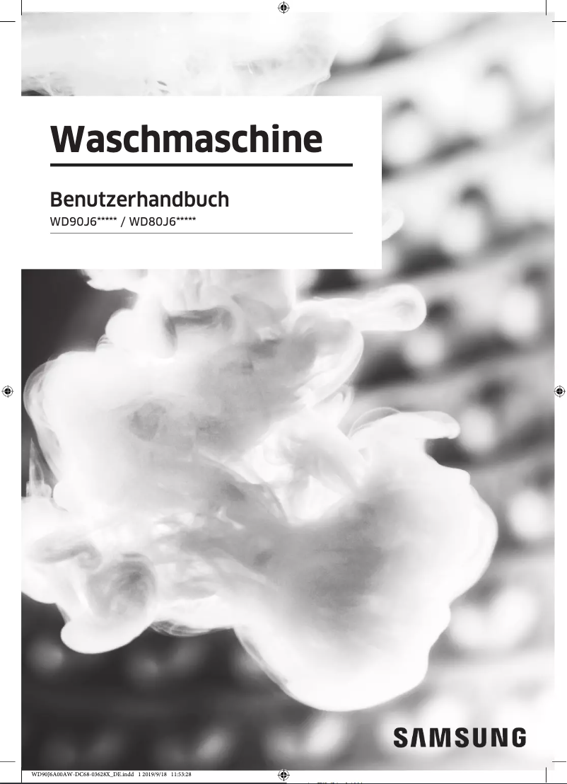 Página 1 del manual Manual de usuario Samsung WD90J6A00AW