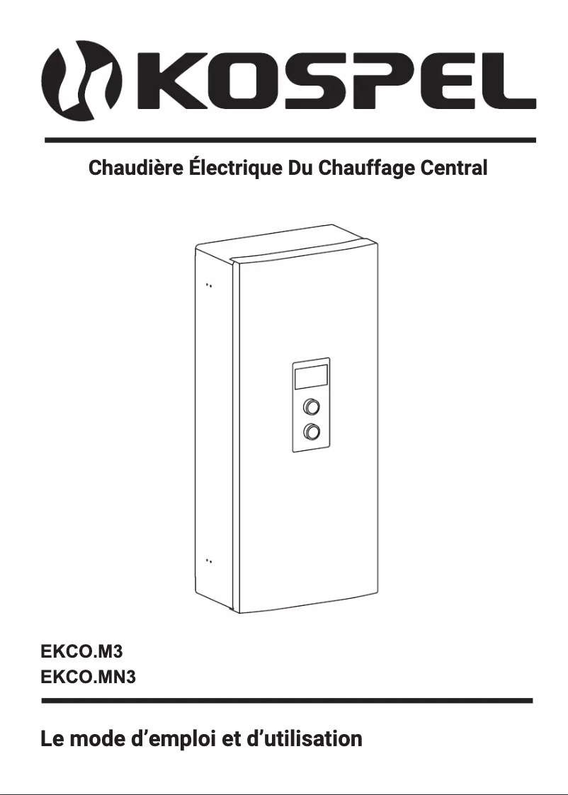Página 1 del manual Manual de usuario Kospel EKCO.M3-04