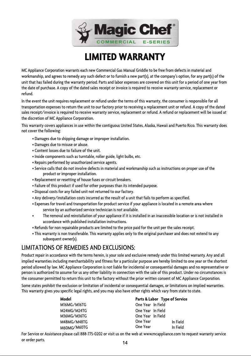 Imagen de la primera página del manual del dispositivo M24MG