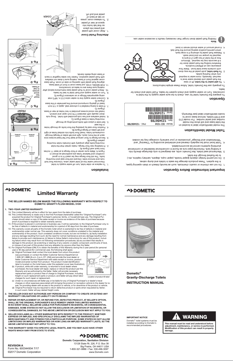 Imagen de la primera página del manual del dispositivo 510HPS