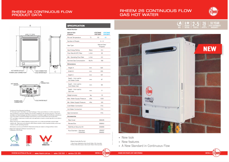Imagen de la primera página del manual del dispositivo Continuous Flow 874T26PF