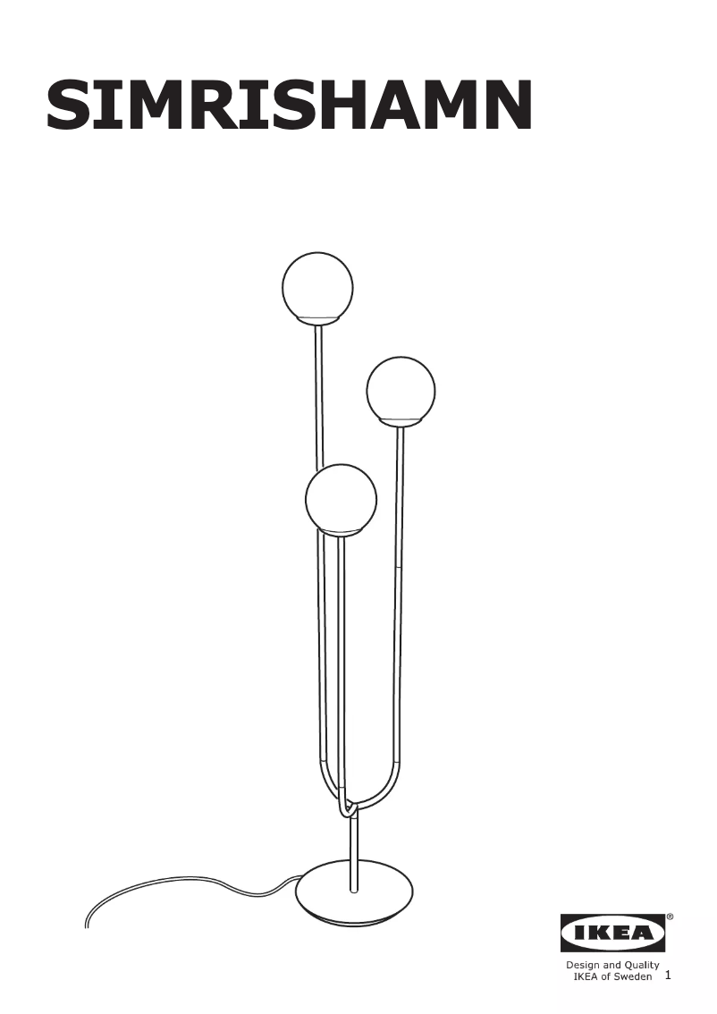 Imagen de la primera página del manual del dispositivo SIMRISHAMN