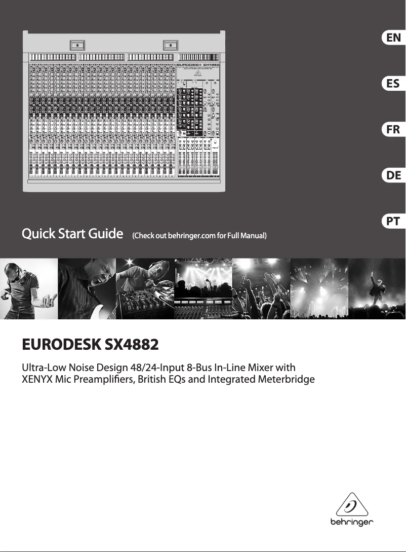 Imagen de la primera página del manual del dispositivo Eurodesk SX4882