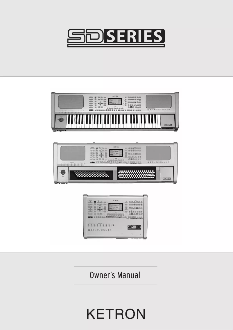 Página nº 1 - Manual de usuario Ketron SD3