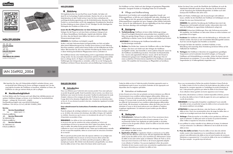 Imagen de la primera página del manual del dispositivo IAN 354902