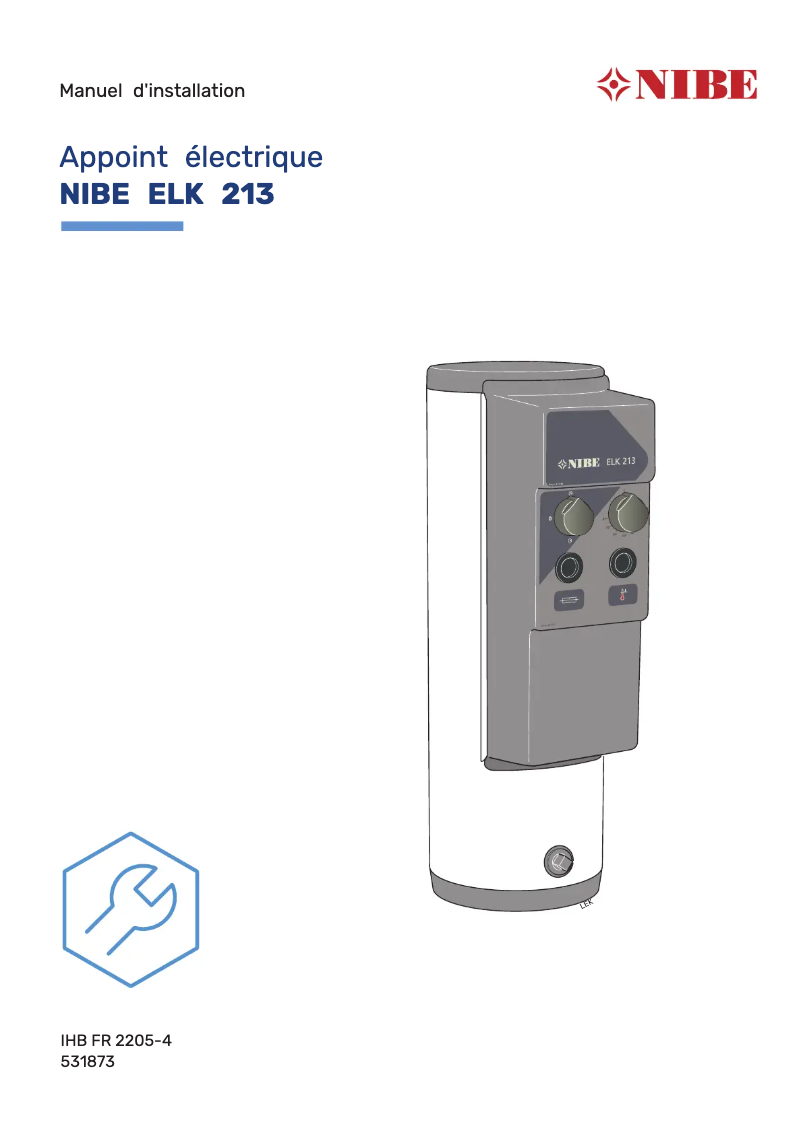 Imagen de la primera página del manual del dispositivo ELK 213