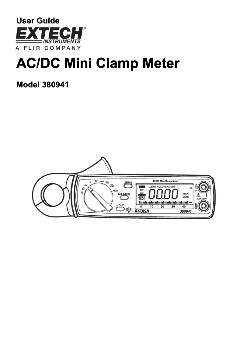 Imagen de la primera página del manual del dispositivo 380941