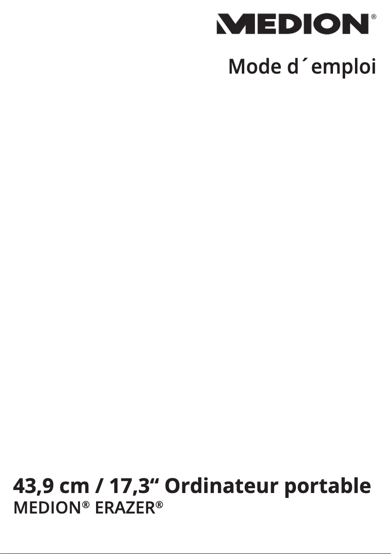 Página nº 1 - Manual de usuario Medion Erazer X7841 MD 99737