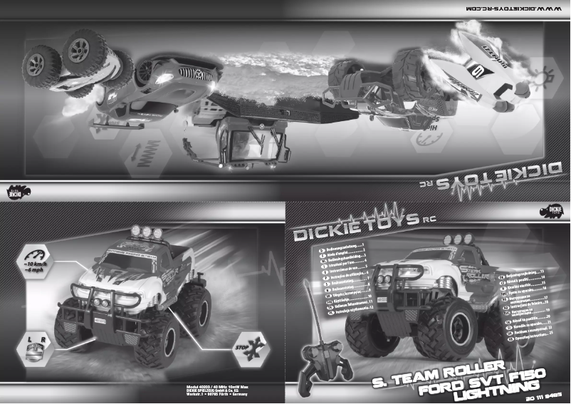 Página 1 del manual Manual de usuario Dickie Ford F150 Lightning SVT - S