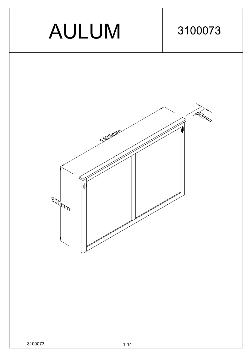 Imagen de la primera página del manual del dispositivo Aulum (140x90)