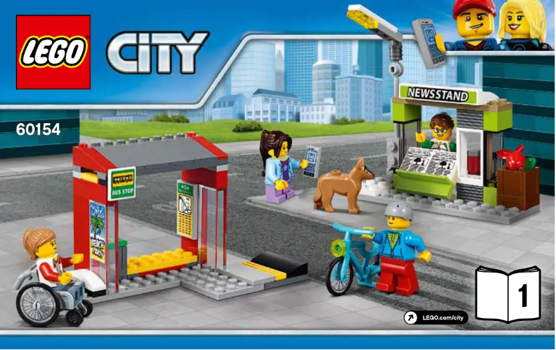 Página 1 del manual Instrucciones visuales Lego City 60154