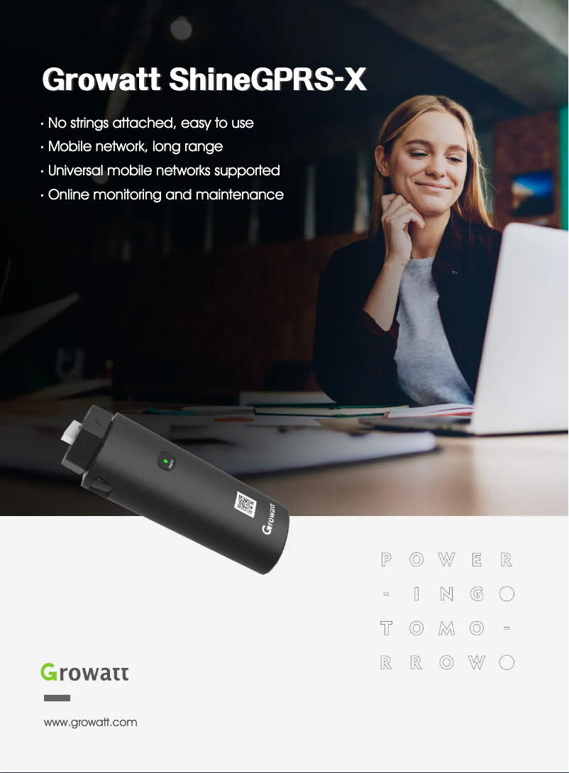 Imagen de la primera página del manual del dispositivo ShineGPRS-X