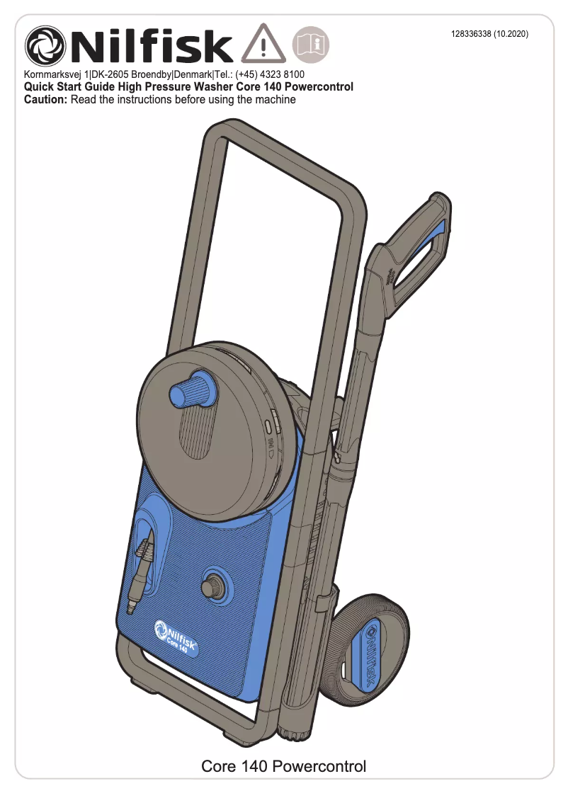 Imagen de la primera página del manual del dispositivo Core 140 PowerControl