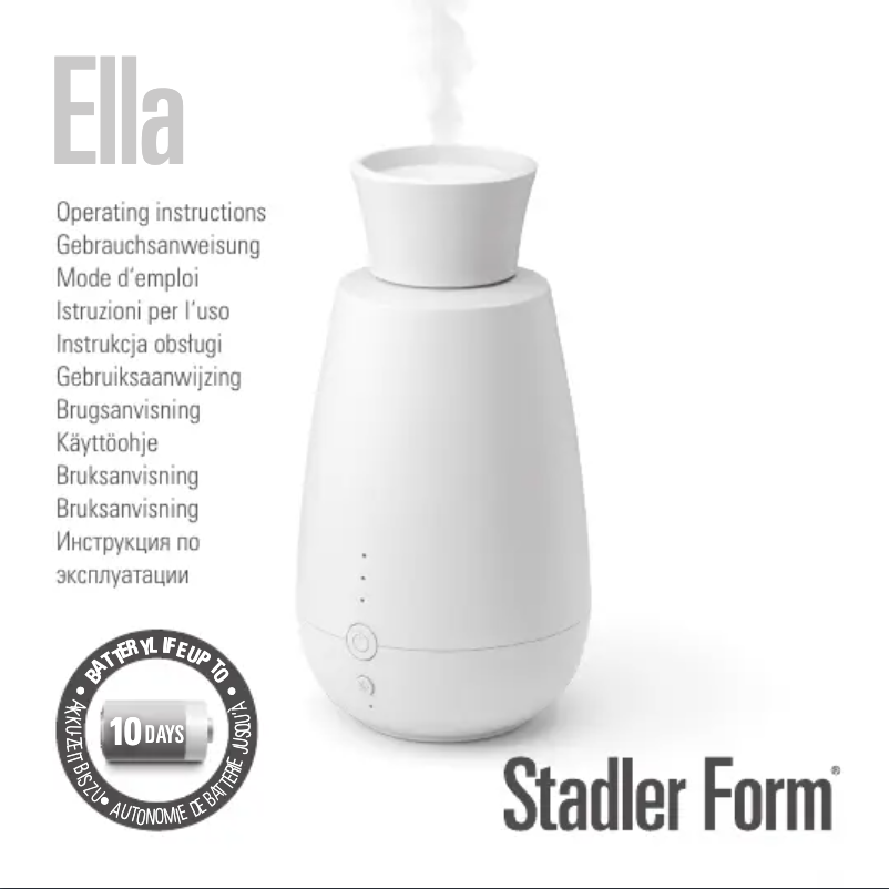 Página 1 del manual Manual de usuario Stadler Form Ella