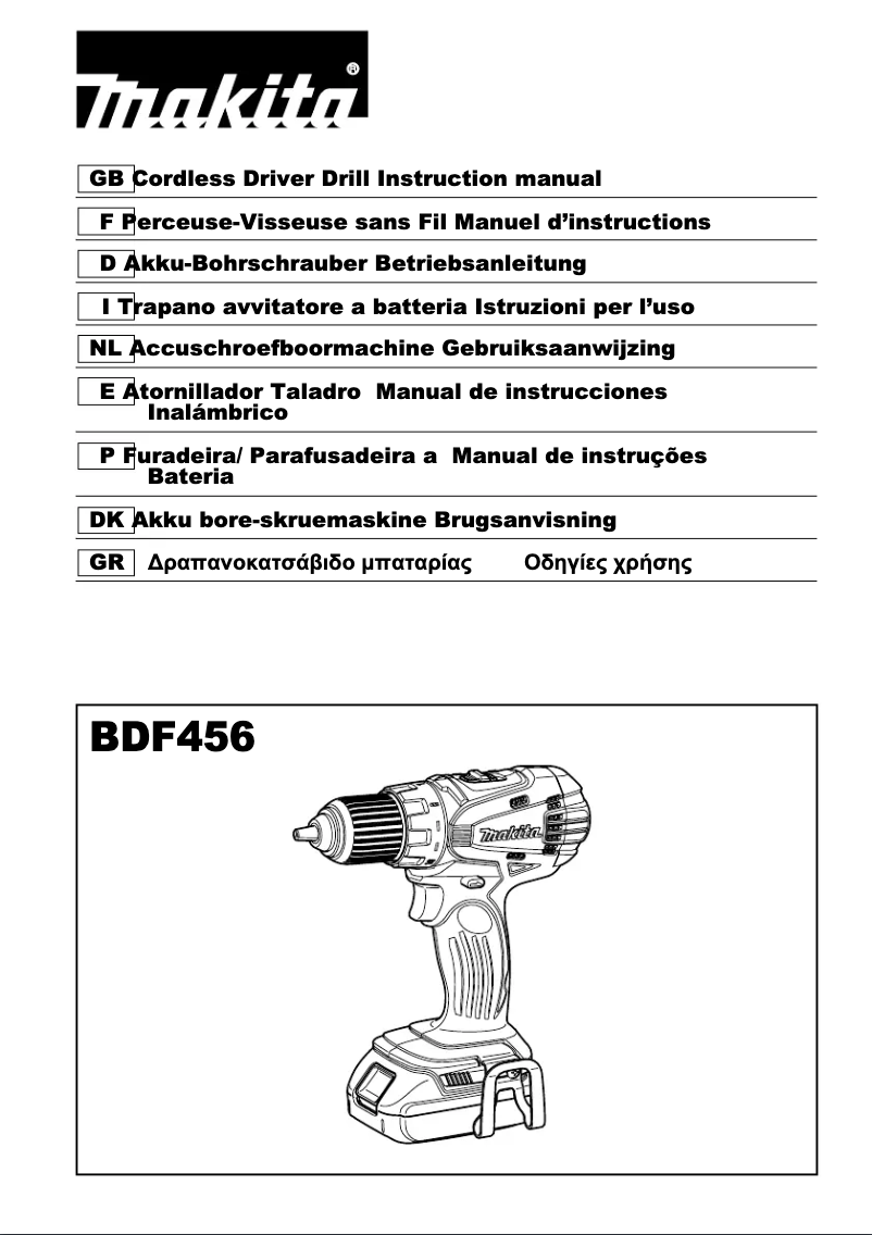 Imagen de la primera página del manual del dispositivo BDF456ZX