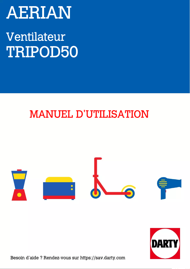 Página 1 del manual Manual de usuario Aerian TRIPOD50