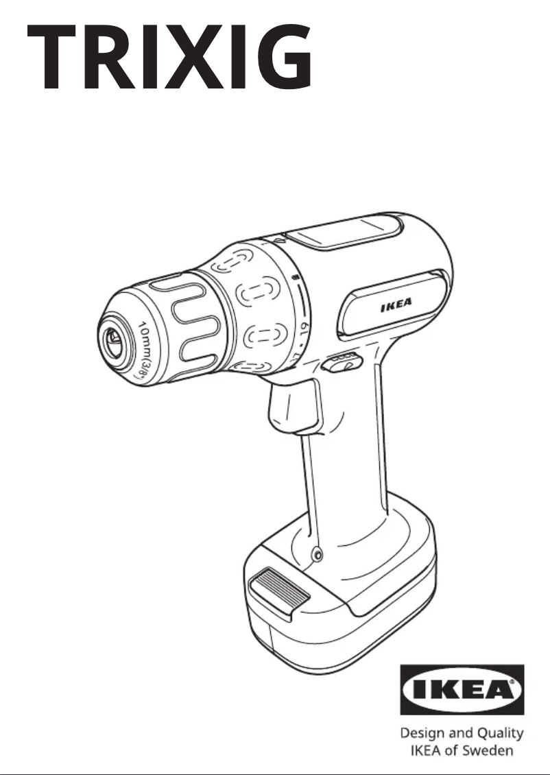 Página 1 del manual Manual de usuario Ikea TRIXIG 705.642.08