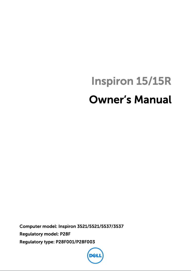 Página nº 1 - Manual de usuario Dell Inspiron 15 3537