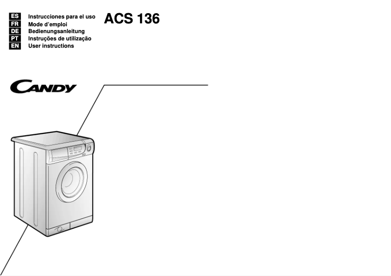 Página 1 del manual Manual de usuario Candy LB ACS136 ES