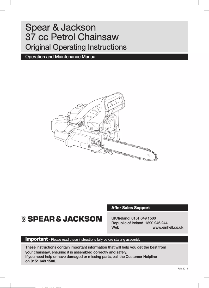 Imagen de la primera página del manual del dispositivo SPJCS 3740/1