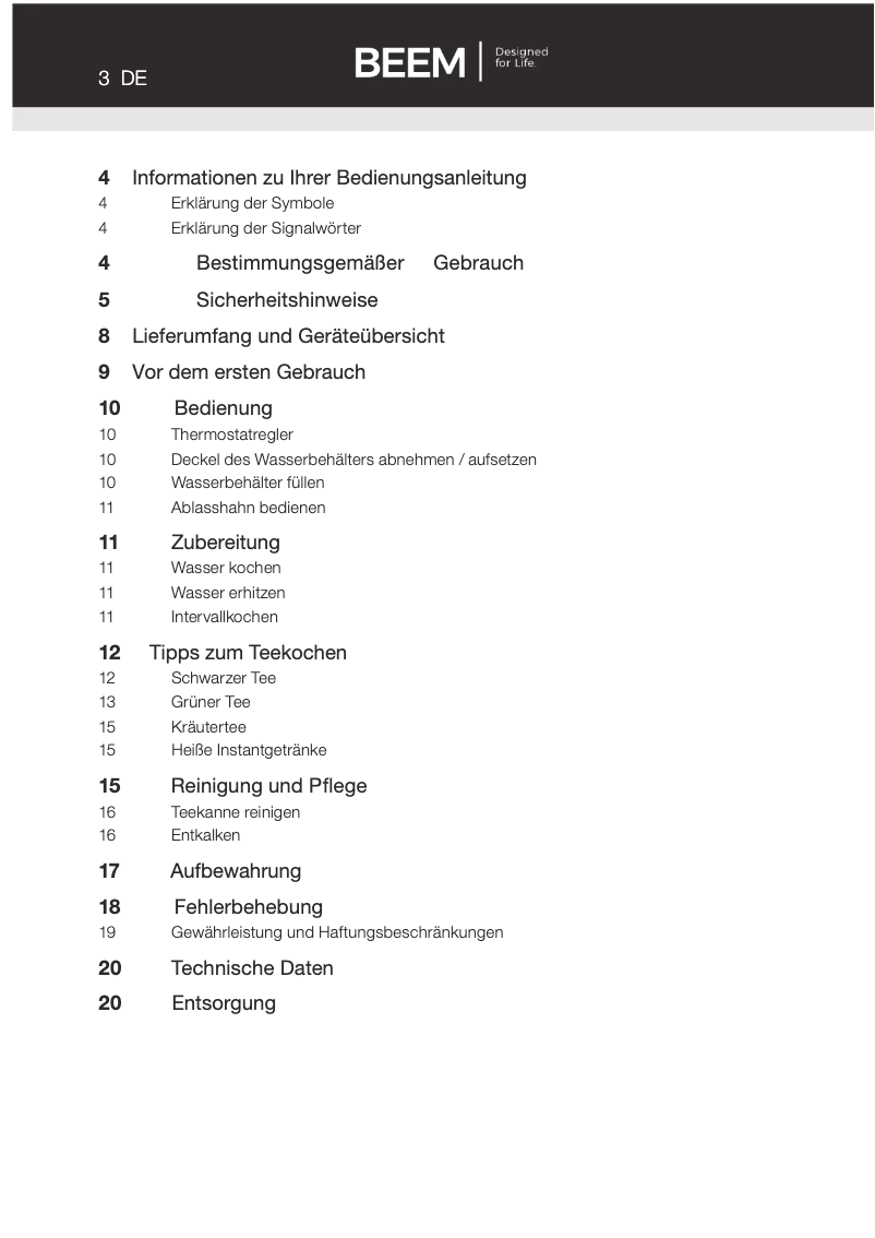 Página 1 del manual Manual de usuario BEEM Romanov