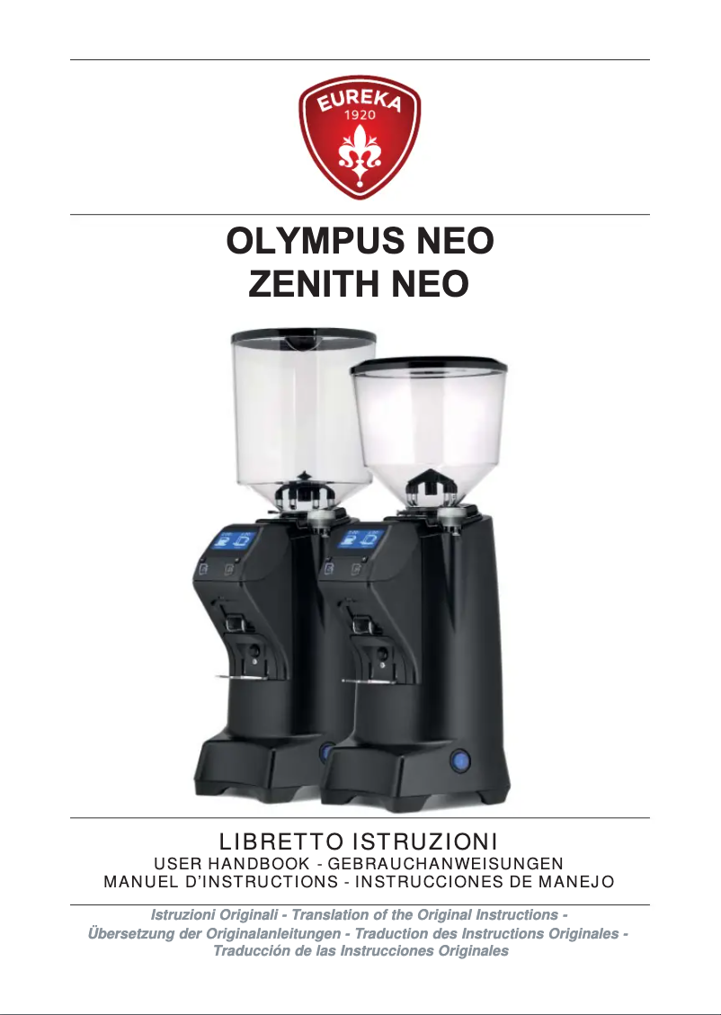 Página 1 del manual Manual de usuario Eureka Olympus Neo
