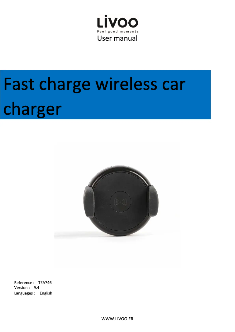 Página 1 del manual Manual de usuario Livoo TEA246