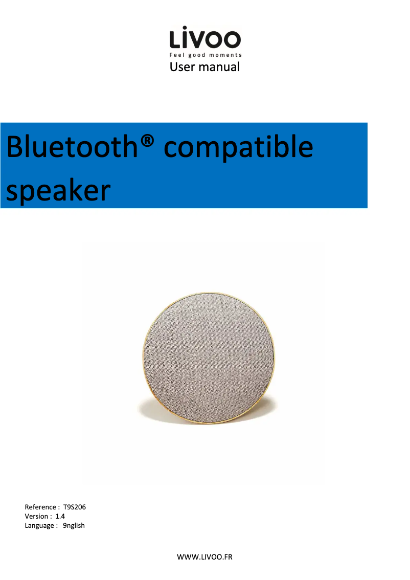 Página 1 del manual Manual de usuario Livoo TES206