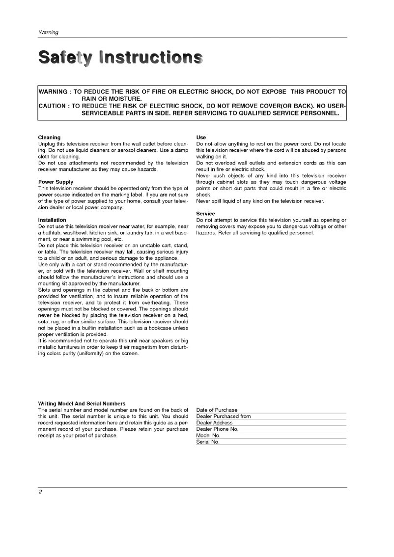 Imagen de la primera página del manual del dispositivo RM-20LA70
