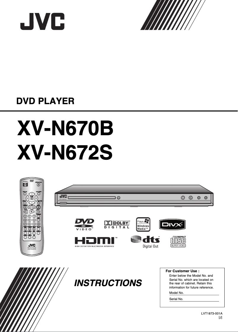 Página 1 del manual Manual de usuario JVC XV-N670B
