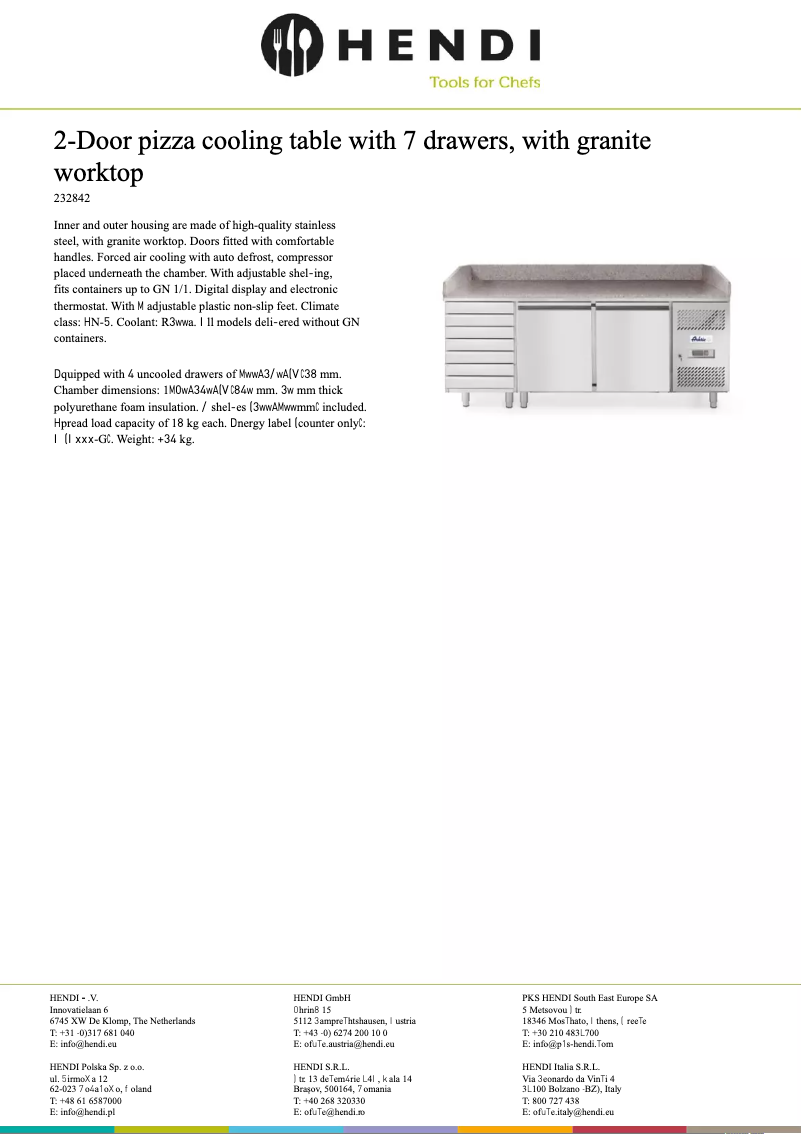 Página 1 del manual Ficha técnica Arktic 232842