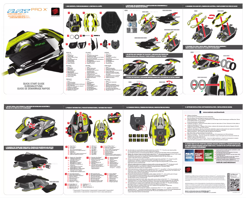 Página 1 del manual Manual de usuario Mad Catz R.A.T. PRO X