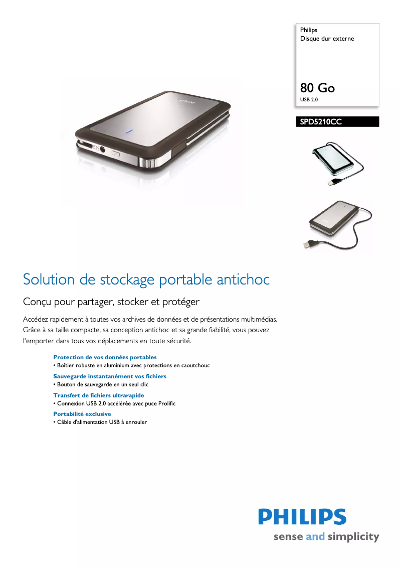 Imagen de la primera página del manual del dispositivo SPD5210CC