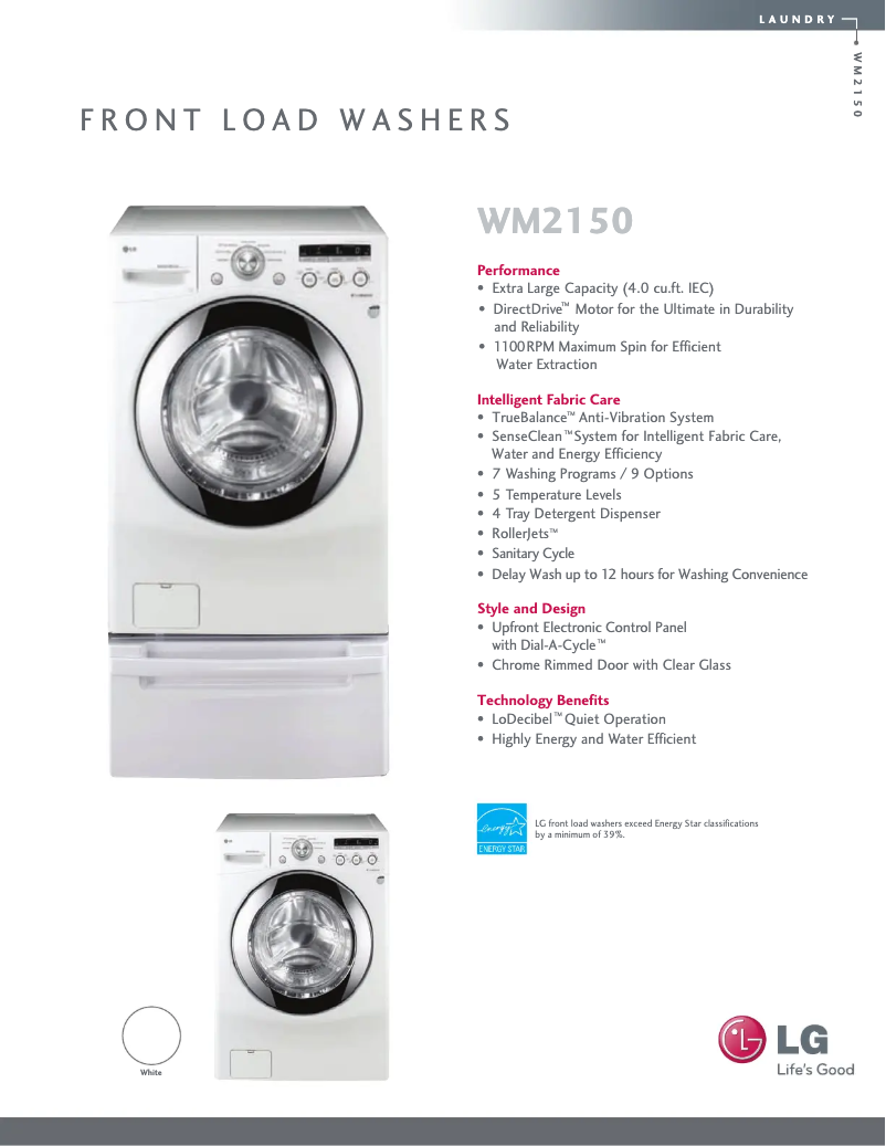 Imagen de la primera página del manual del dispositivo WM2150HW