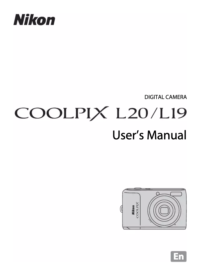Imagen de la primera página del manual del dispositivo Coolpix L20
