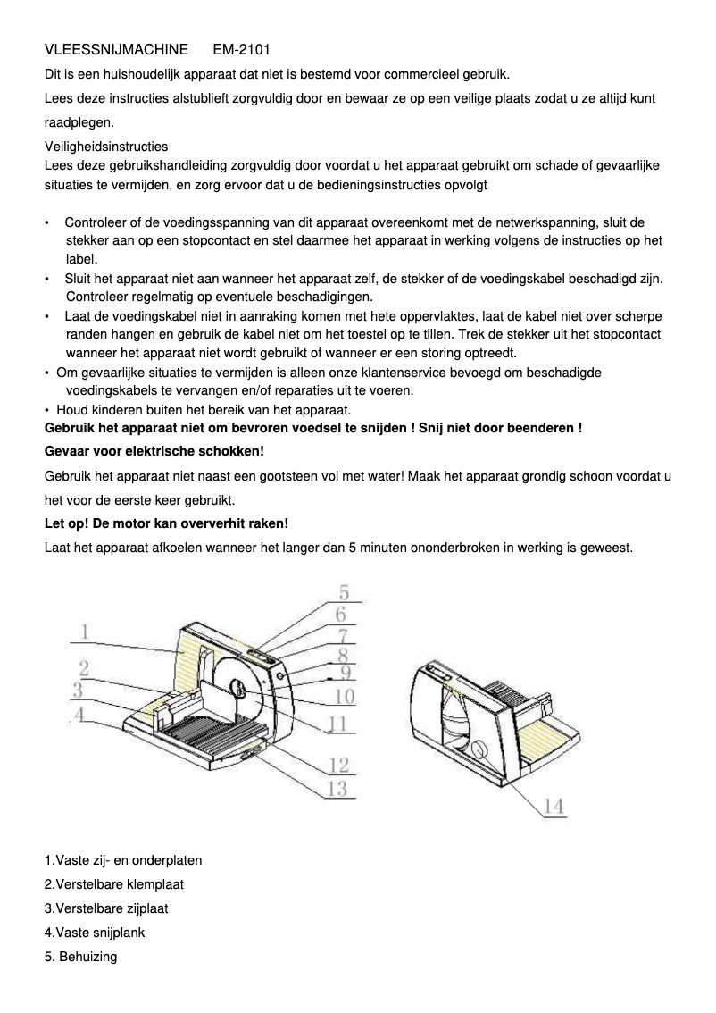 Imagen de la primera página del manual del dispositivo EM-2101