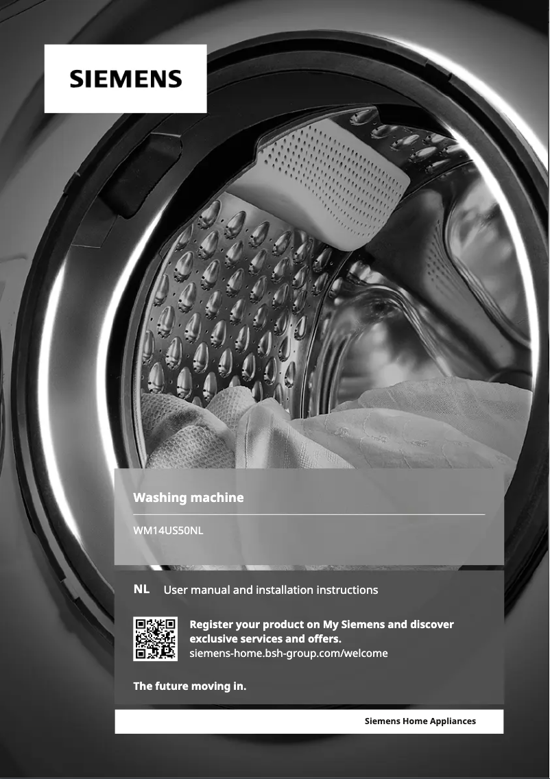 Imagen de la primera página del manual del dispositivo WM14US50NL