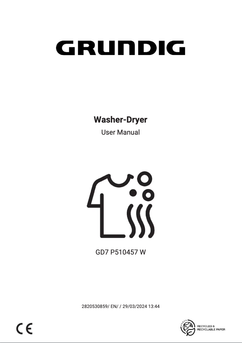 Página 1 del manual Manual de usuario Grundig GD7P510457W