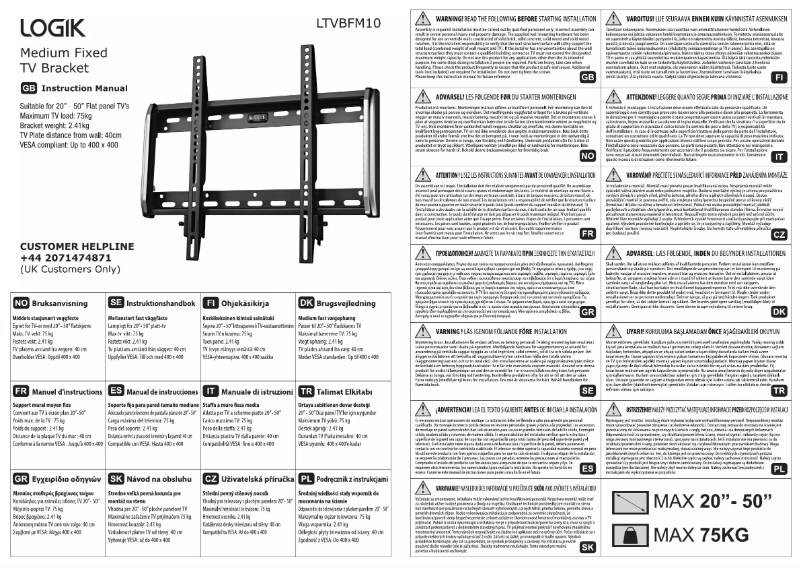 Página nº 1 - Manual de usuario Logik LTVBFM10