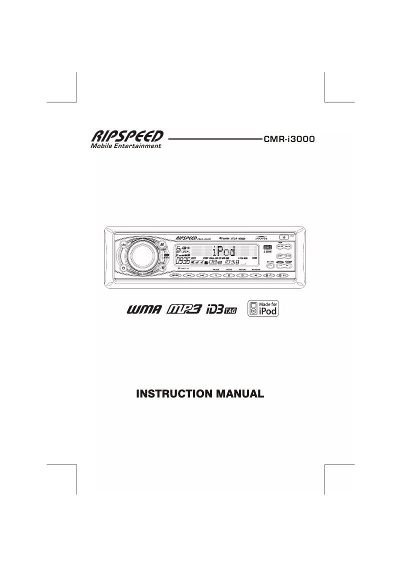 Imagen de la primera página del manual del dispositivo CMR-i3000