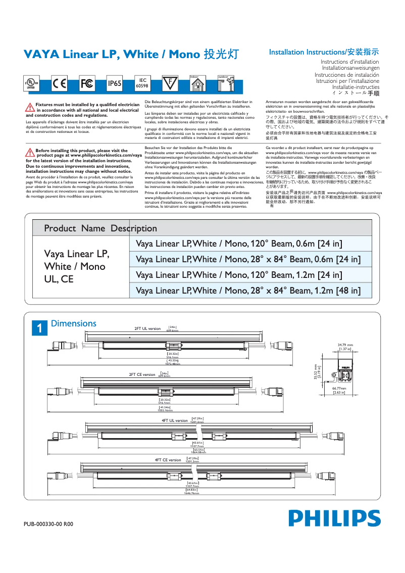 Página 1 del manual Manual de usuario Philips BCP423 120 AM L1200 CE