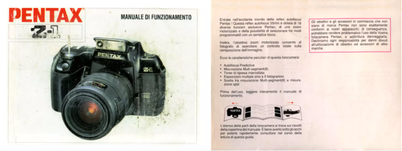 Imagen de la primera página del manual del dispositivo Z-1