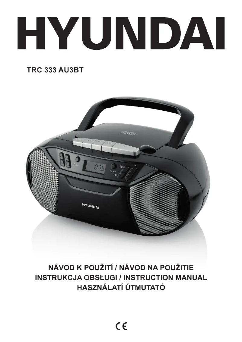 Página 1 del manual Manual de usuario Hyundai TRC 333 AU3BTR