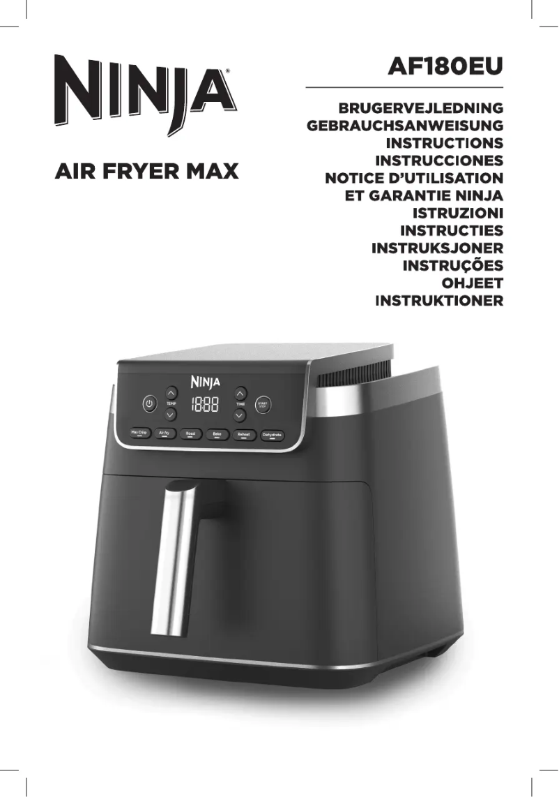 Página 1 del manual Manual de usuario Ninja Air Fryer Max Pro AF180EU