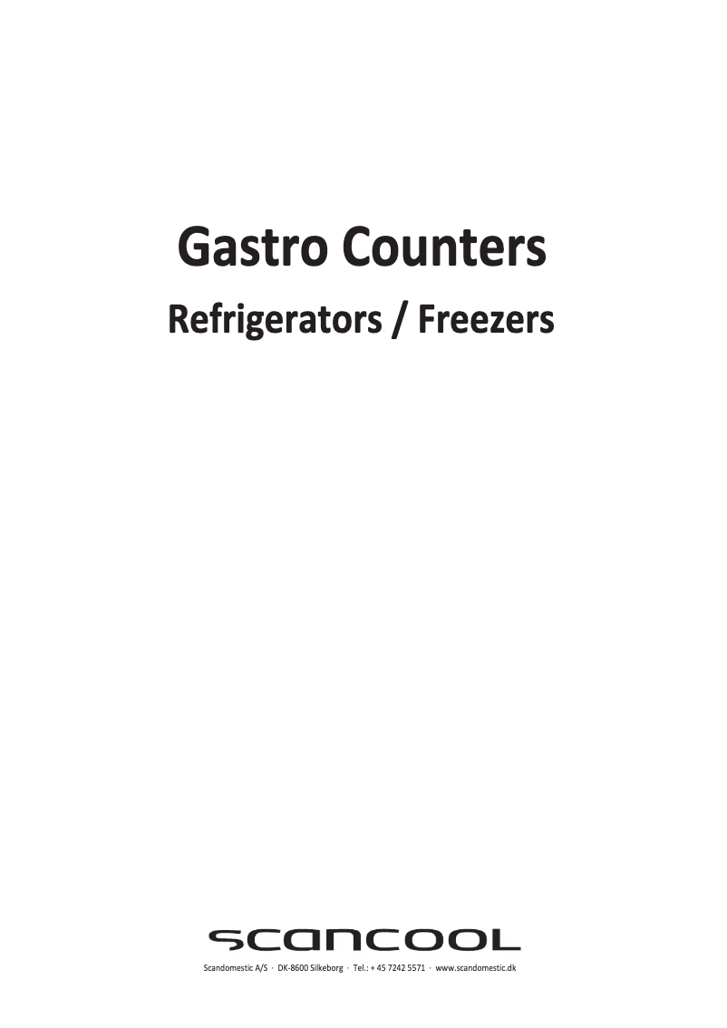 Página 1 del manual Manual de usuario Scandomestic GCF1352X